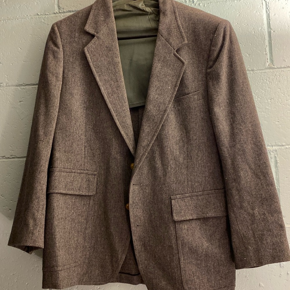 Mens large grey dress coat